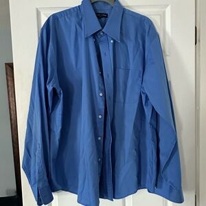 Lands' End Classic Blue Dress Shirt